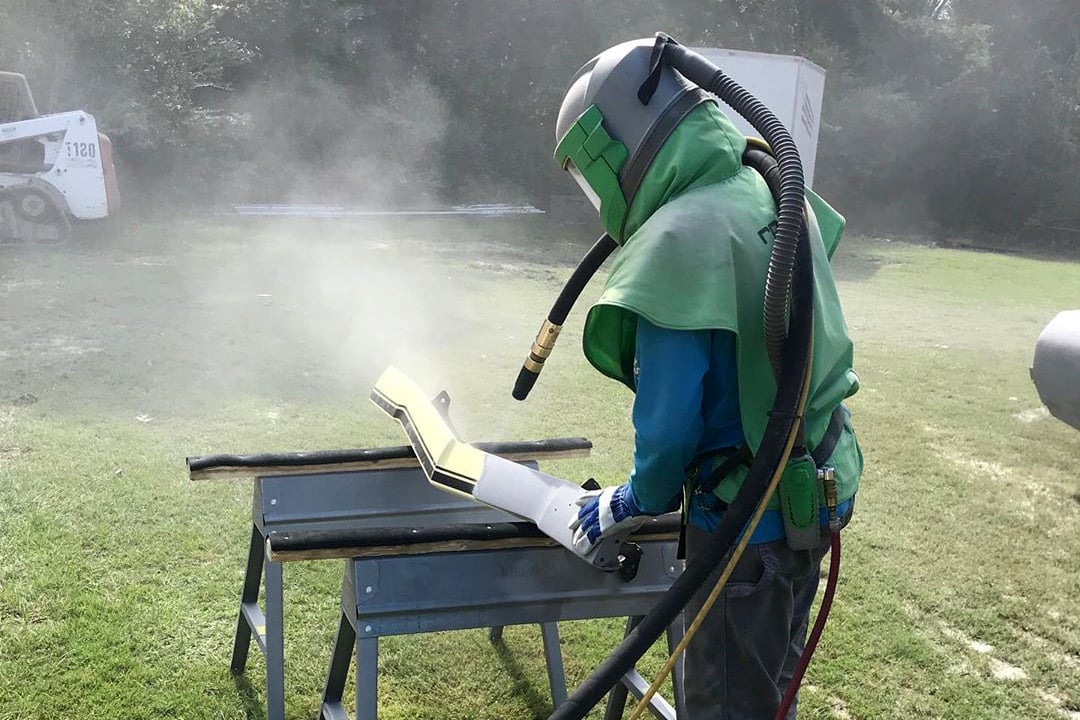 dry blasting method