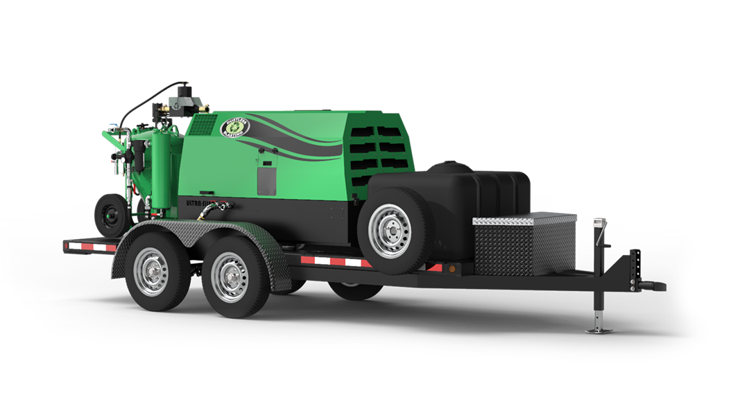 DB500 Mobile S blaster on trailer