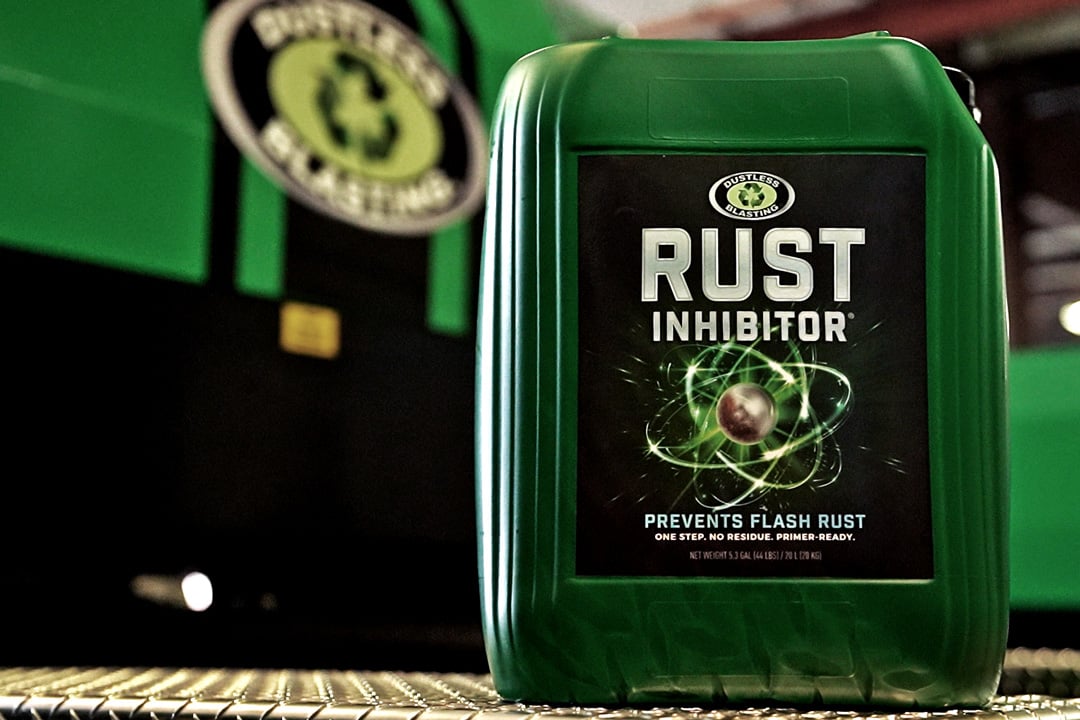 Rust Inhibitor on Dustless Blasting Mobile Unit