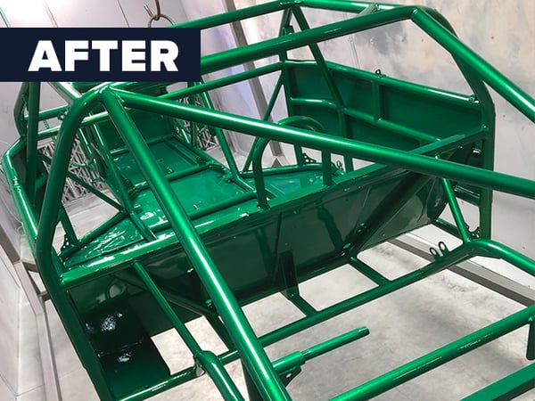 After powder coated