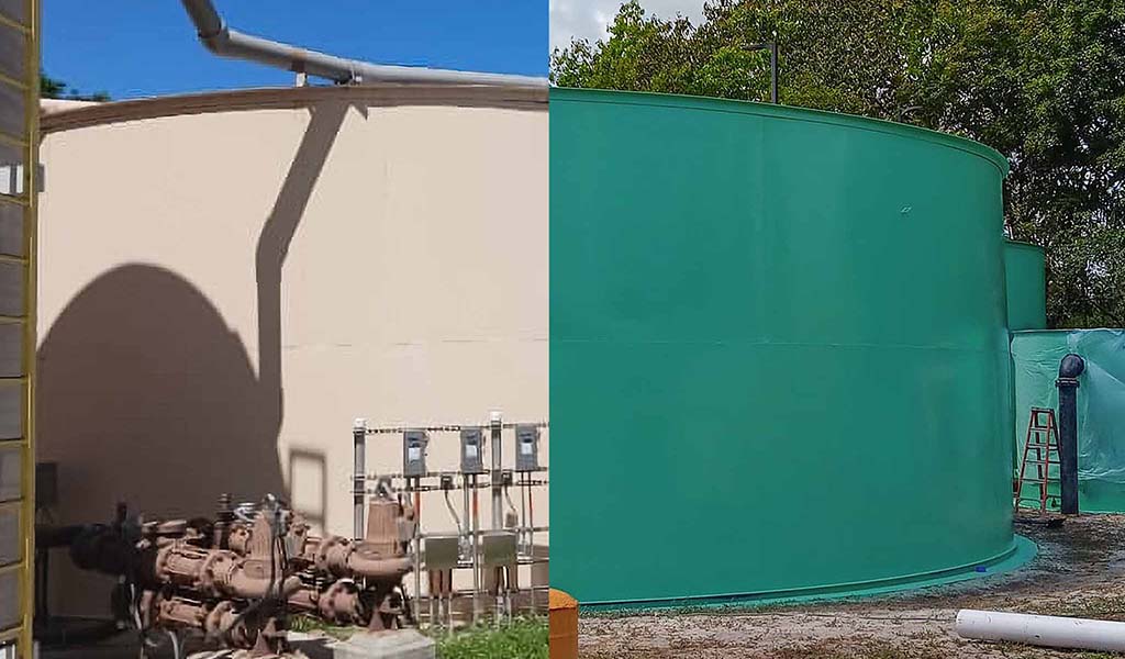 Case Study: Water Treatment Plant Coatings and Rust Removal