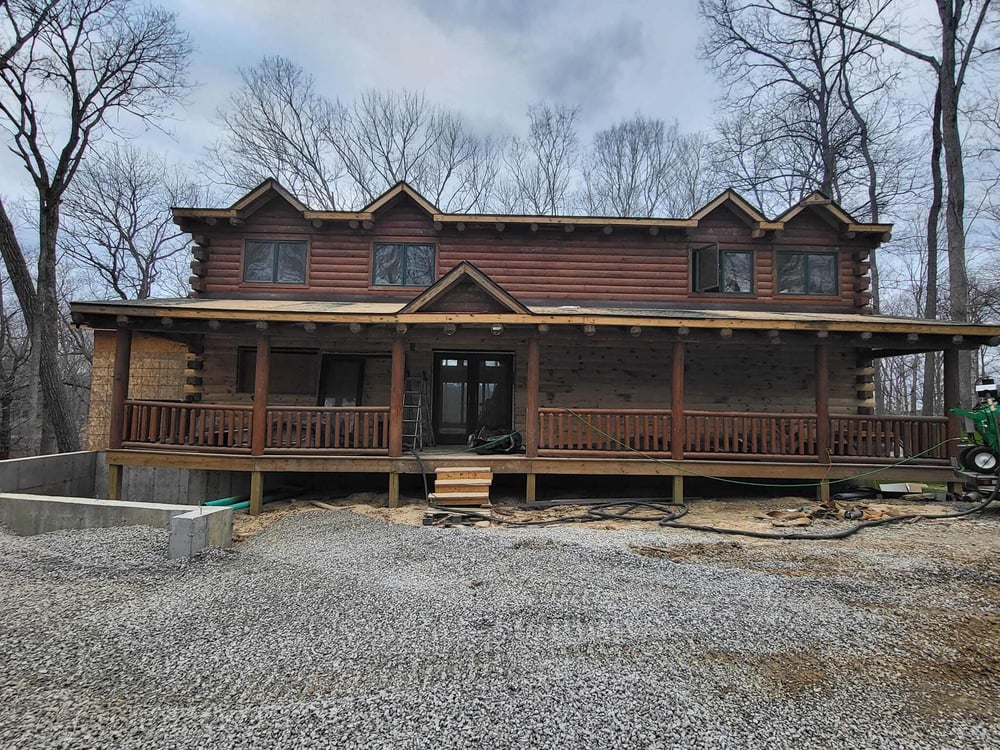 Log home restoration