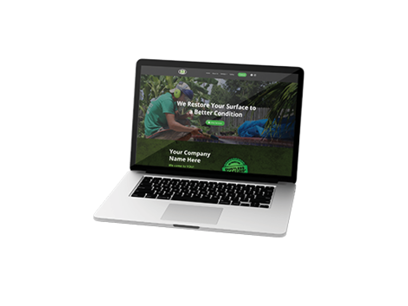 Contractor Website Laptop Mockup (no shadow)