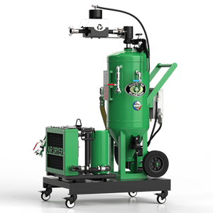 Dustless Blasting's DB350 compressor-ready carts