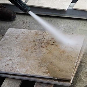 Dustless Blasting Granite Sample