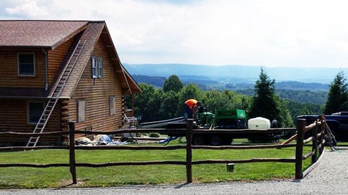 Log Home Blasting