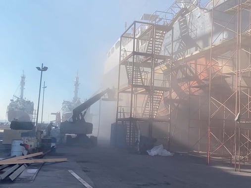 MARINE Dusty Work Environment