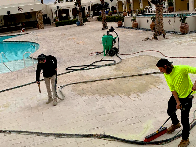 Resurfacing a Pool Deck