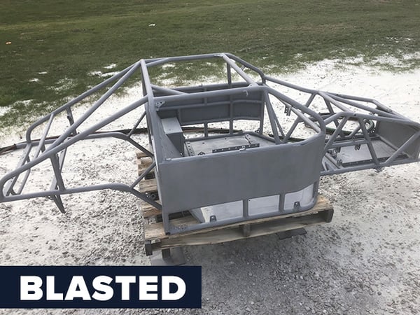 Powdercoat removed