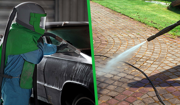 Pressure washing vs Dustless Blasting