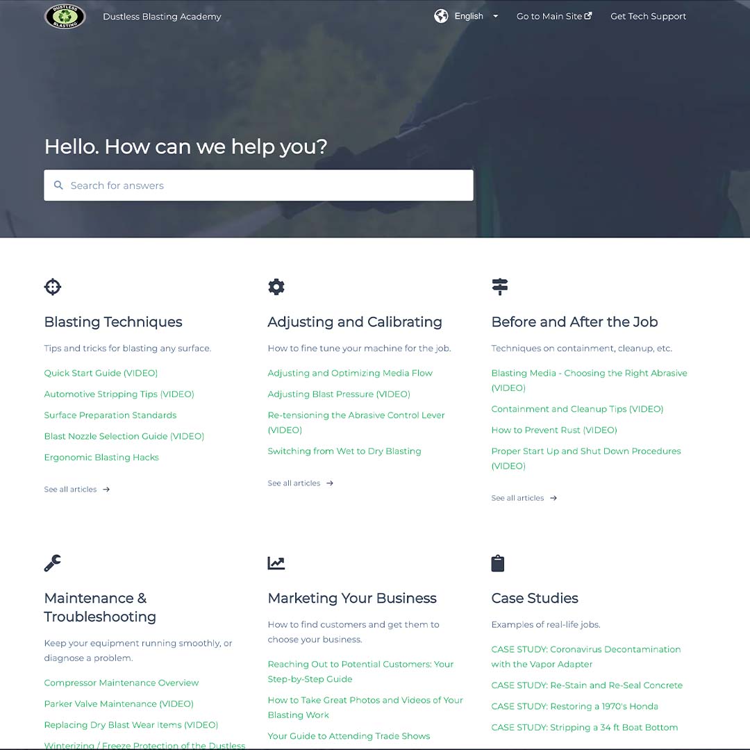 About Us Dustless Blasting®