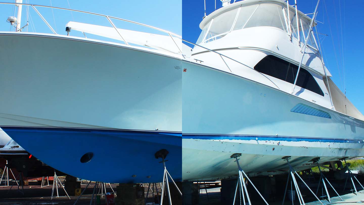 before after viking yacht