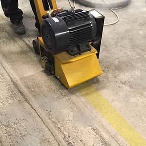 concrete scarifier removal