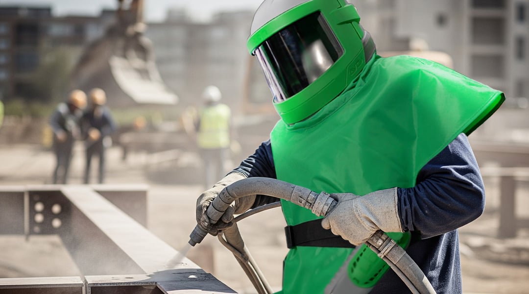 sandblasting equipment for construction surface preparation
