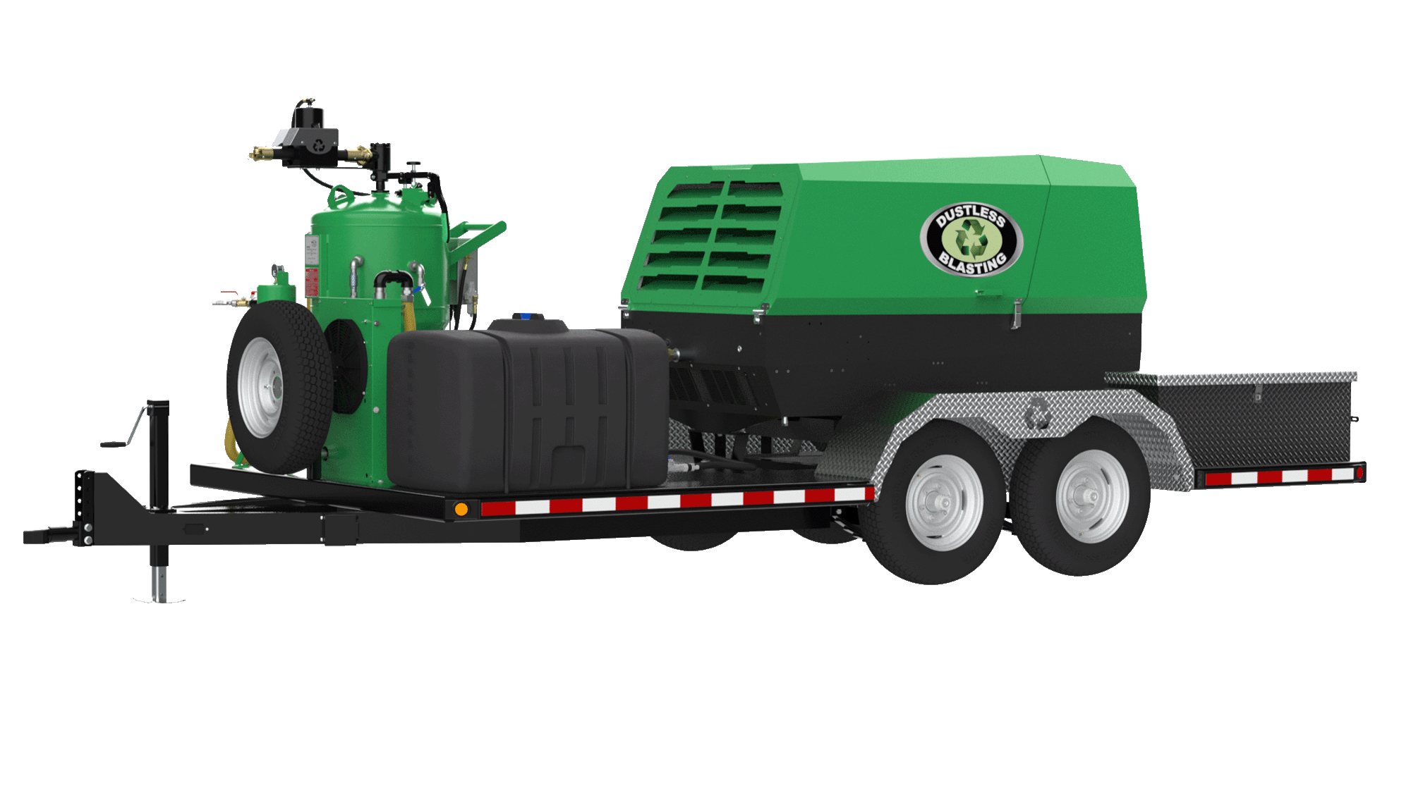 Mobile sandblasting machine