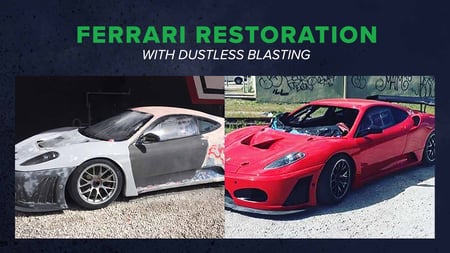 Ferrari Restoration with Dustless Blasting