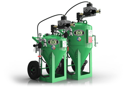 Dustless Blasting's blast pots