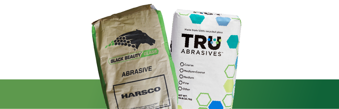 40/70 recycled crushed glass blast abrasive