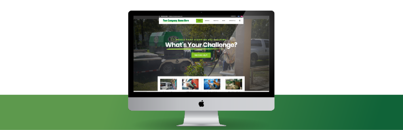 website for a mobile sandblasting business