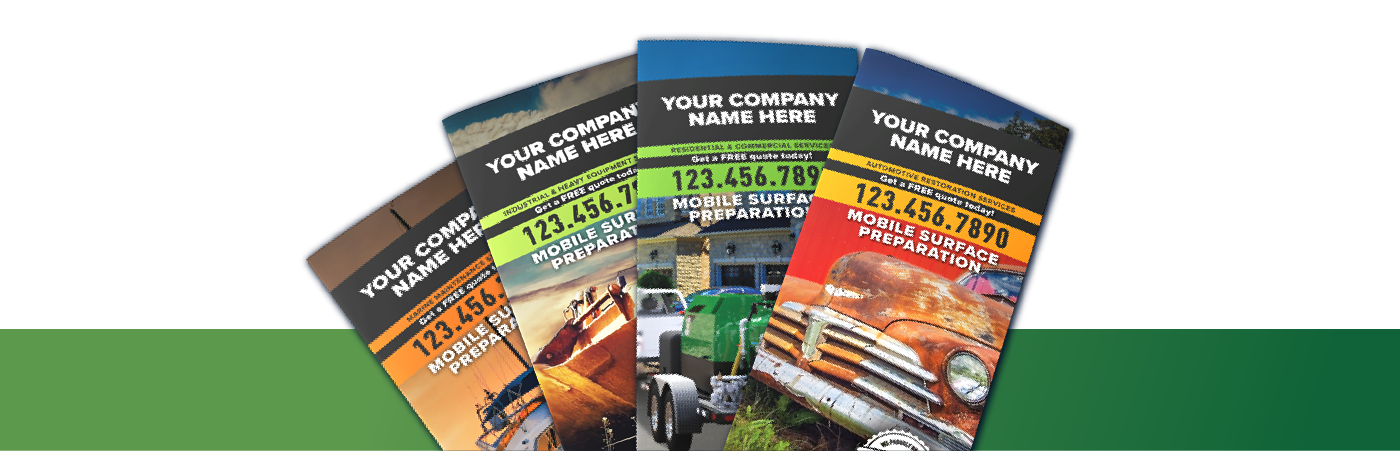 trifold brochures for a dustless blasting business
