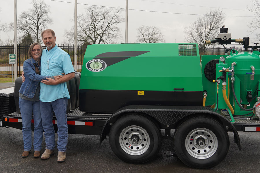 Bruce Clark with db500 mobile s trailer