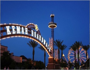 Kemah Boardwalk Lighted Sign