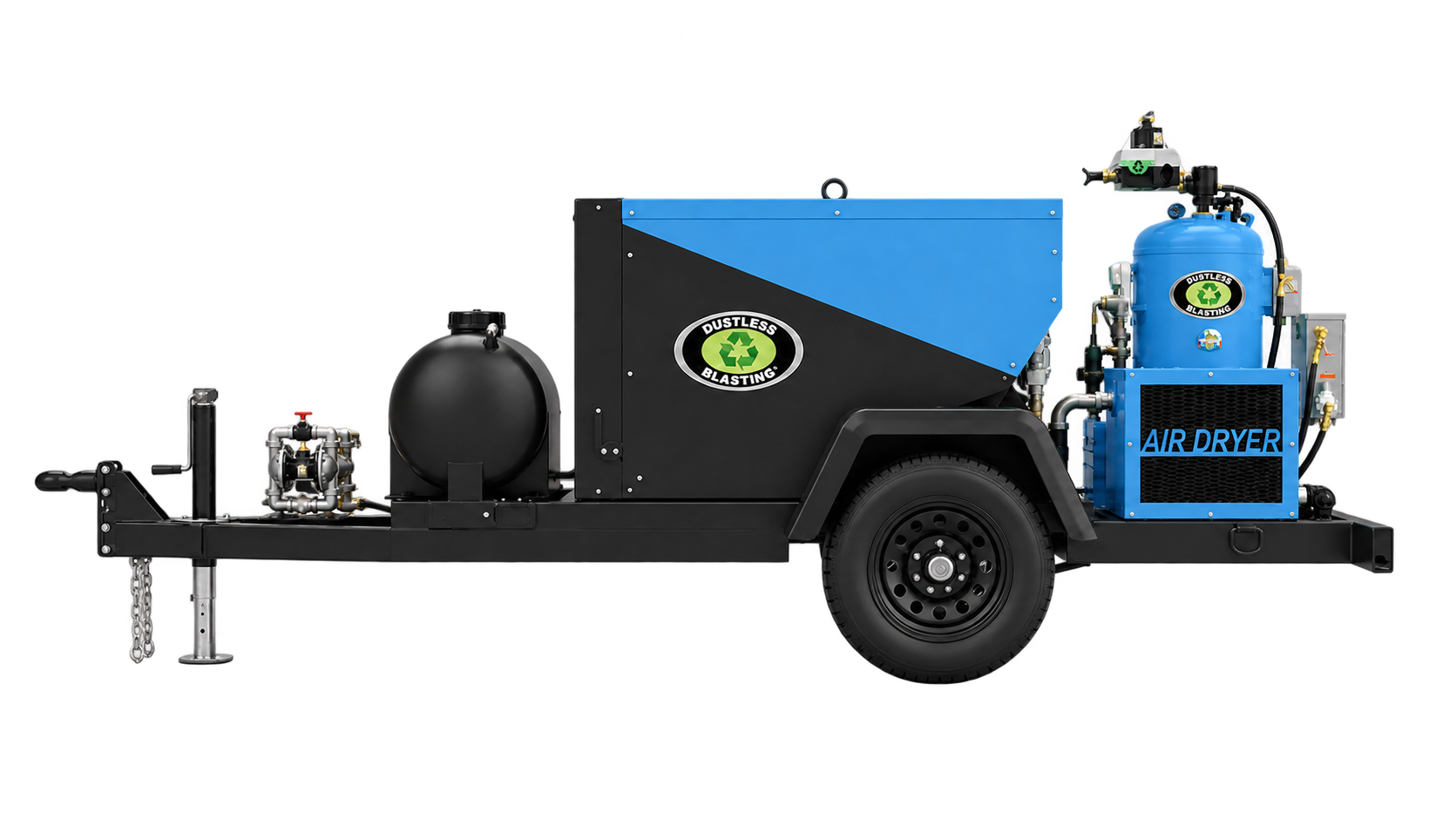 Poolscape Restoration Dustless Blasting XS Trailer LIGHT Blue