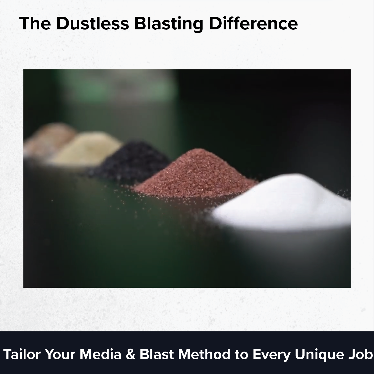 Abrasive media for dustless blasting